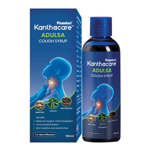 Pitambari Kanthacare Adulsa Ayurvedic Cough Syrup 100ml