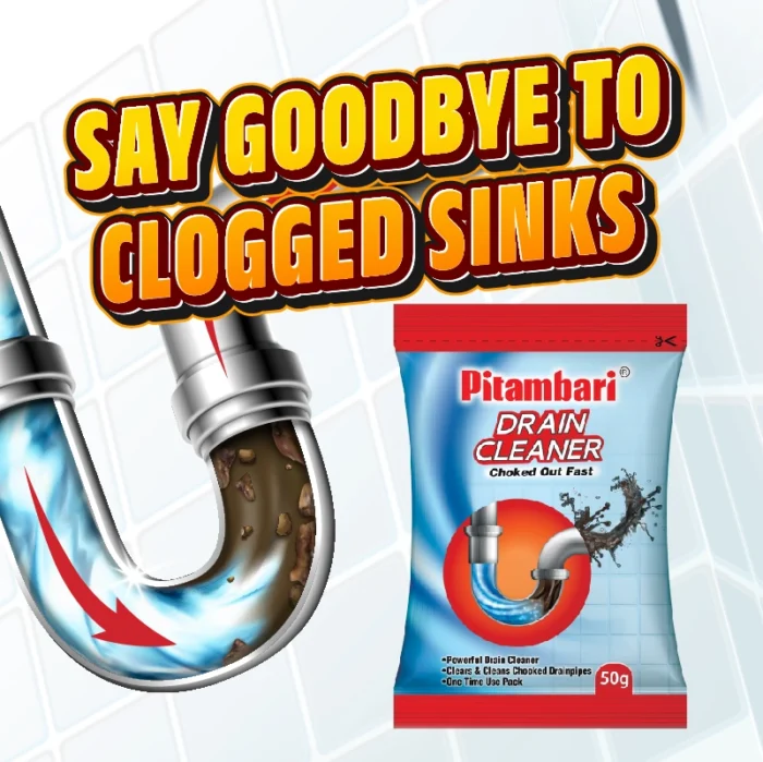 Pitambari Drain Cleaner Powder For Sink – 50gm Buy 2 Get 1 free - Image 3