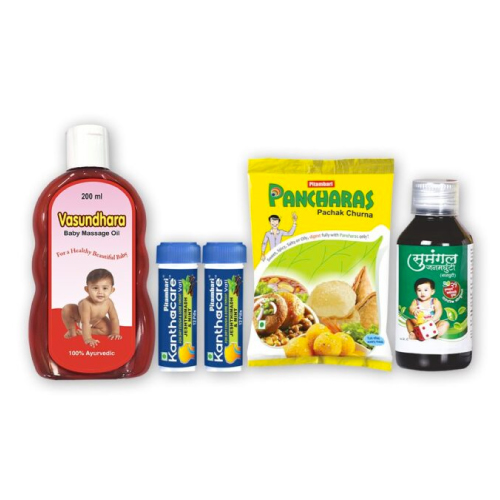 Combokit : VBMO 200 ml, Kanthacarevati 12 Pills (2 Pcs), Pancharas 100 gm, Janamghuti 100 ml