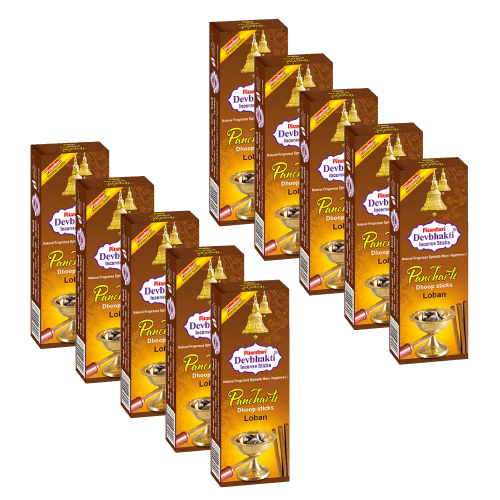 Devbhakti Pancharati Loban Dhoopsticks- Pack of 10- Get 10% off