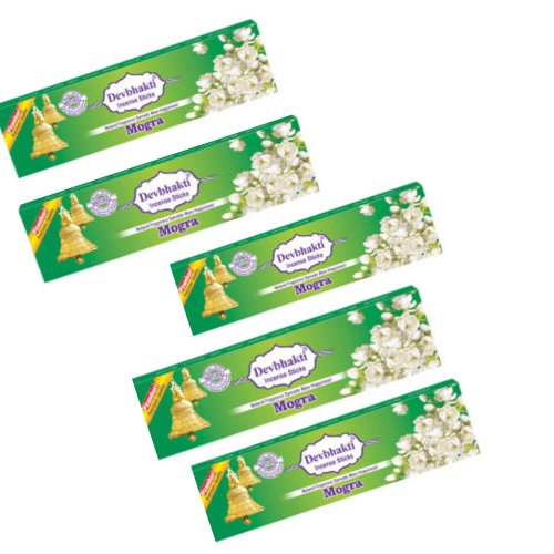 Devbhakti Mogra Agarbatti - 80g-pack of 5- Get 20% off